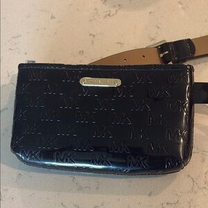 Michael Kors Black Embossed Crossbody Bag